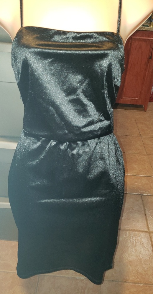 Charlotte Russe Little Black Satin Dress